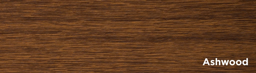 Brown ashwood wood grain texture with a white 'Ashwood' watermark in the bottom-right corner.