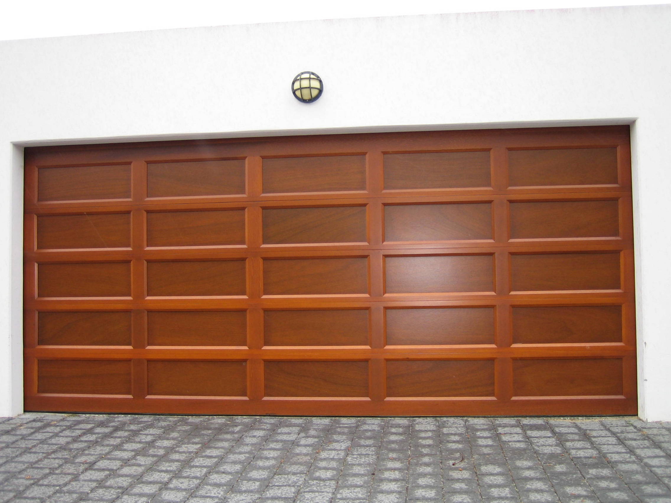 Danmar's Recessed Panel Solid Red Cedar Garage Door | Best Doors